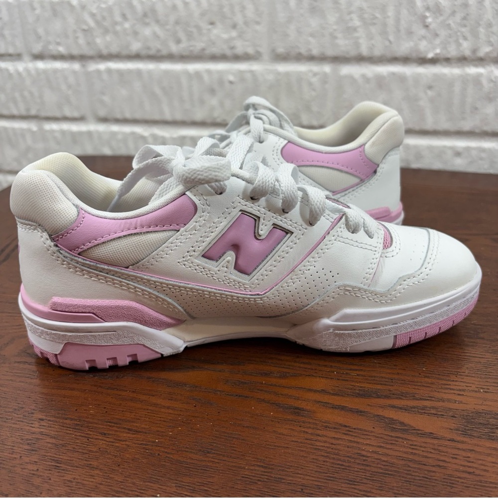 New Balance 550 Bubblegum Pink and White 6 - Picture 2 of 9